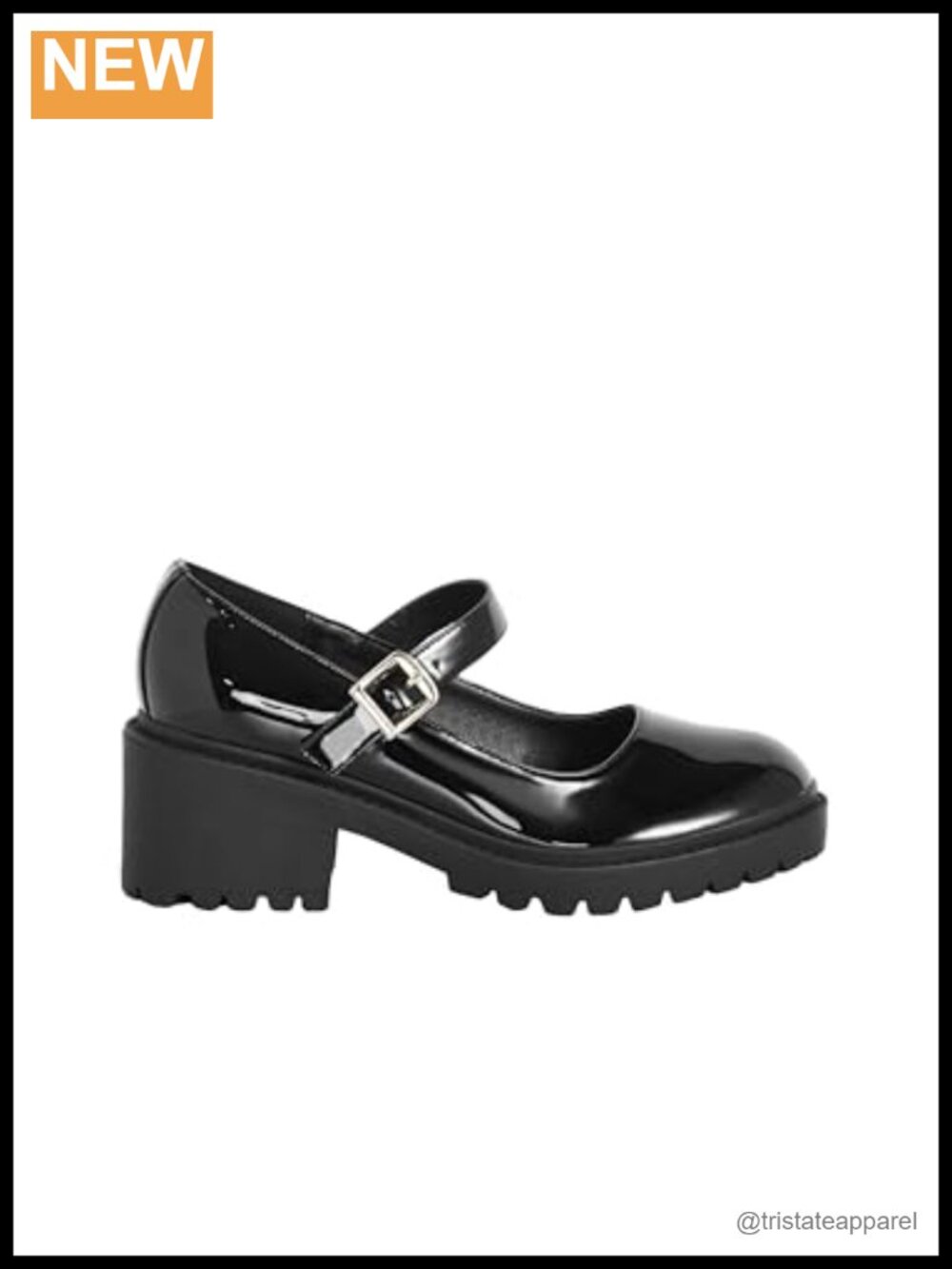 Wide Fit Platform Pump Block Heel Faux Leather